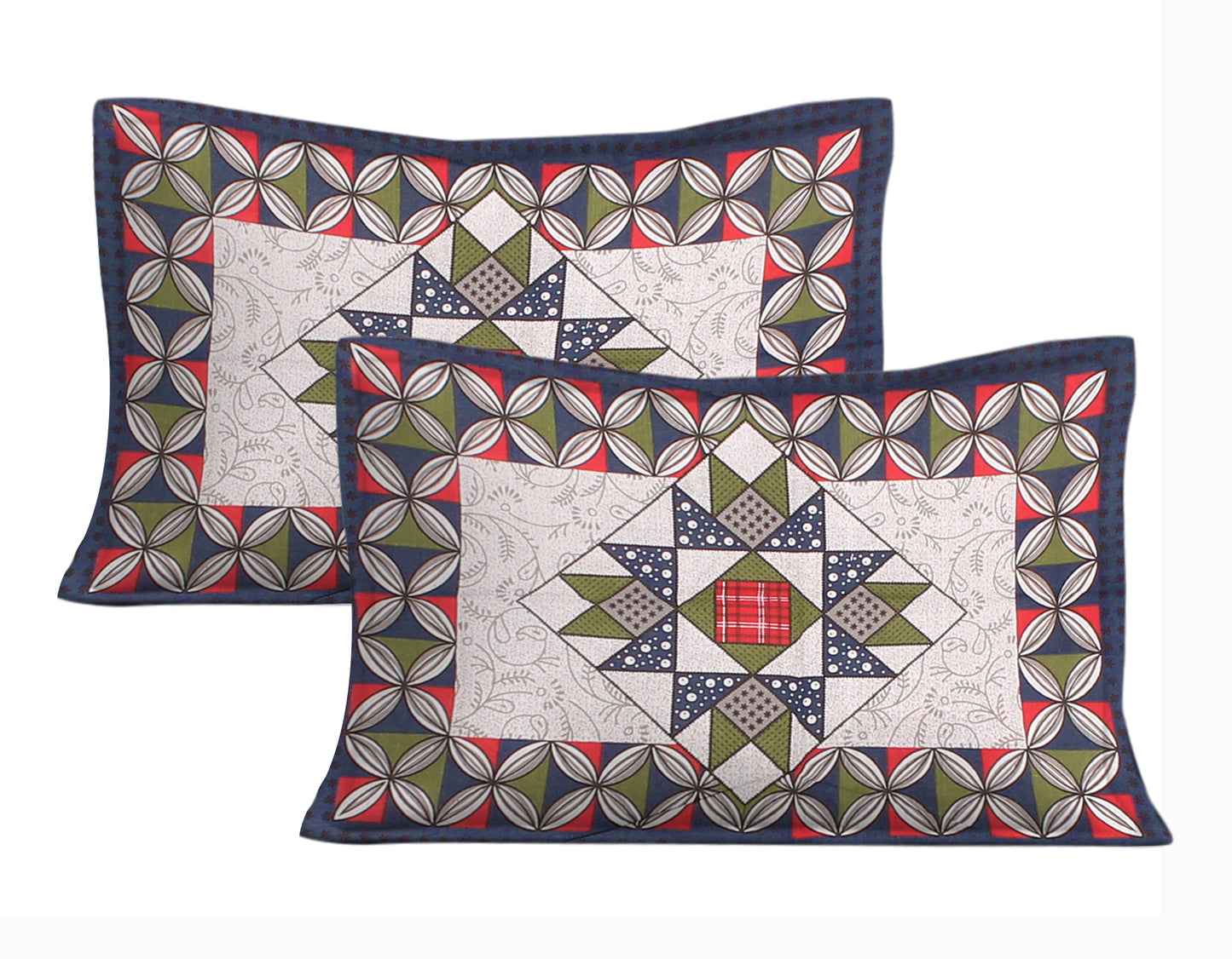 Trendy Bedsheet 100% Cotton Bedsheet 280-TC Cotton Queen Size Bedsheet With 2 Pillow Cover