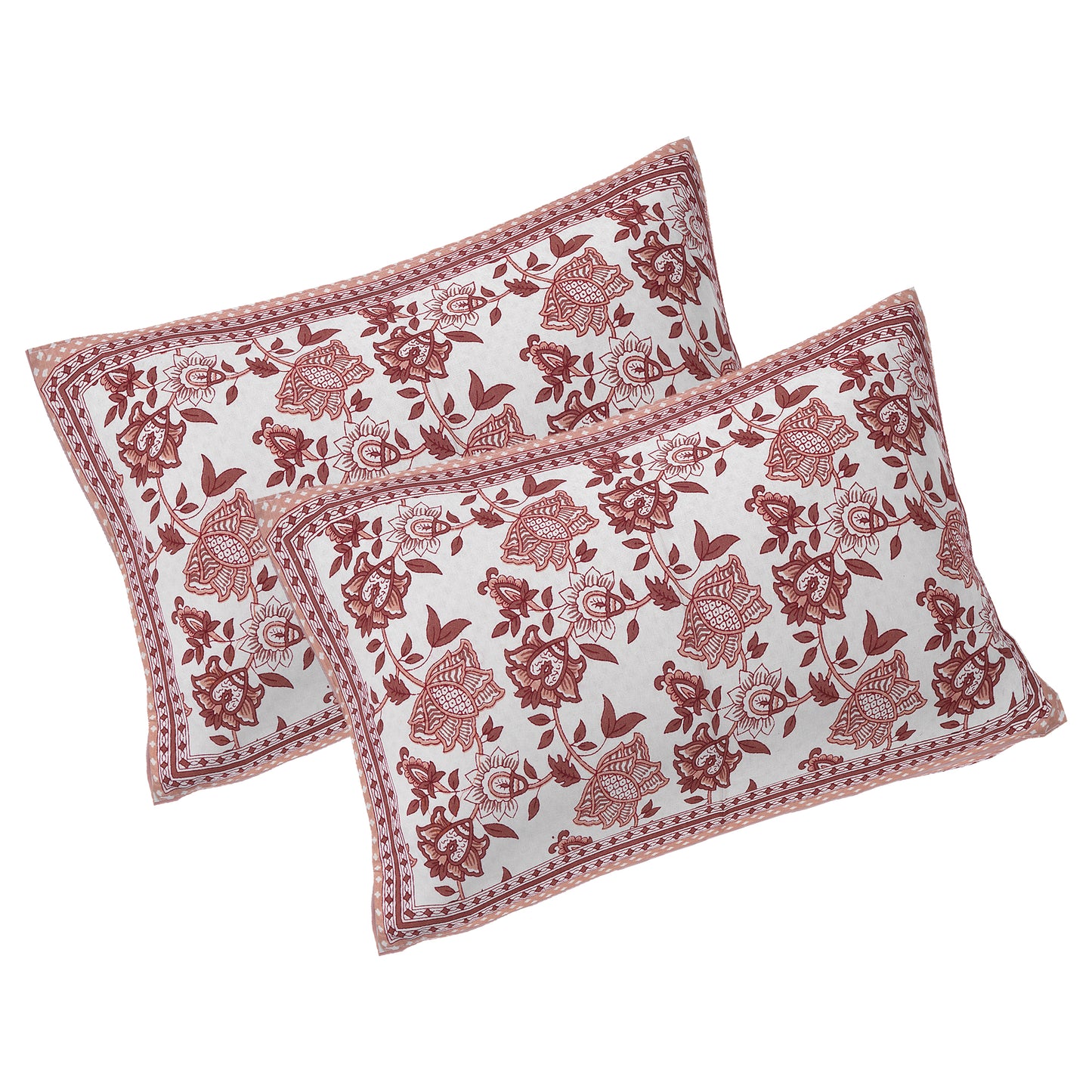 100% Cotton King Size Bedsheet with 2 Pillow Cover