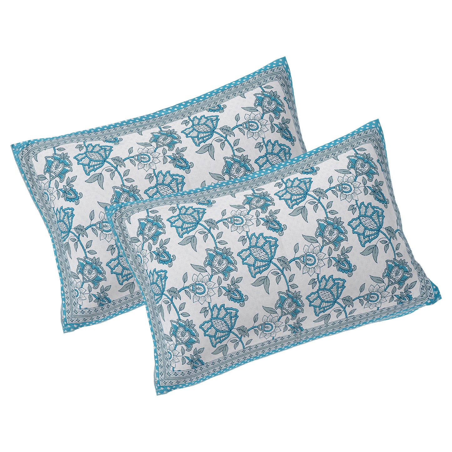100% Cotton King Size Bedsheet with 2 Pillow Cover