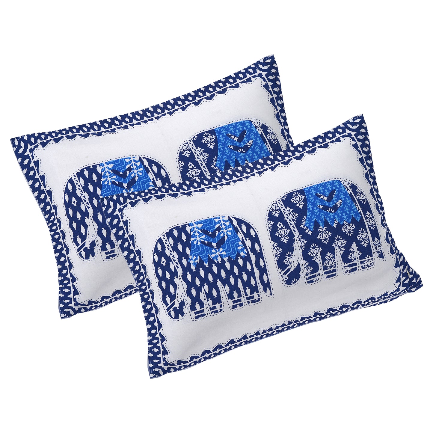 100% Cotton King Size Bedsheet with 2 Pillow Cover