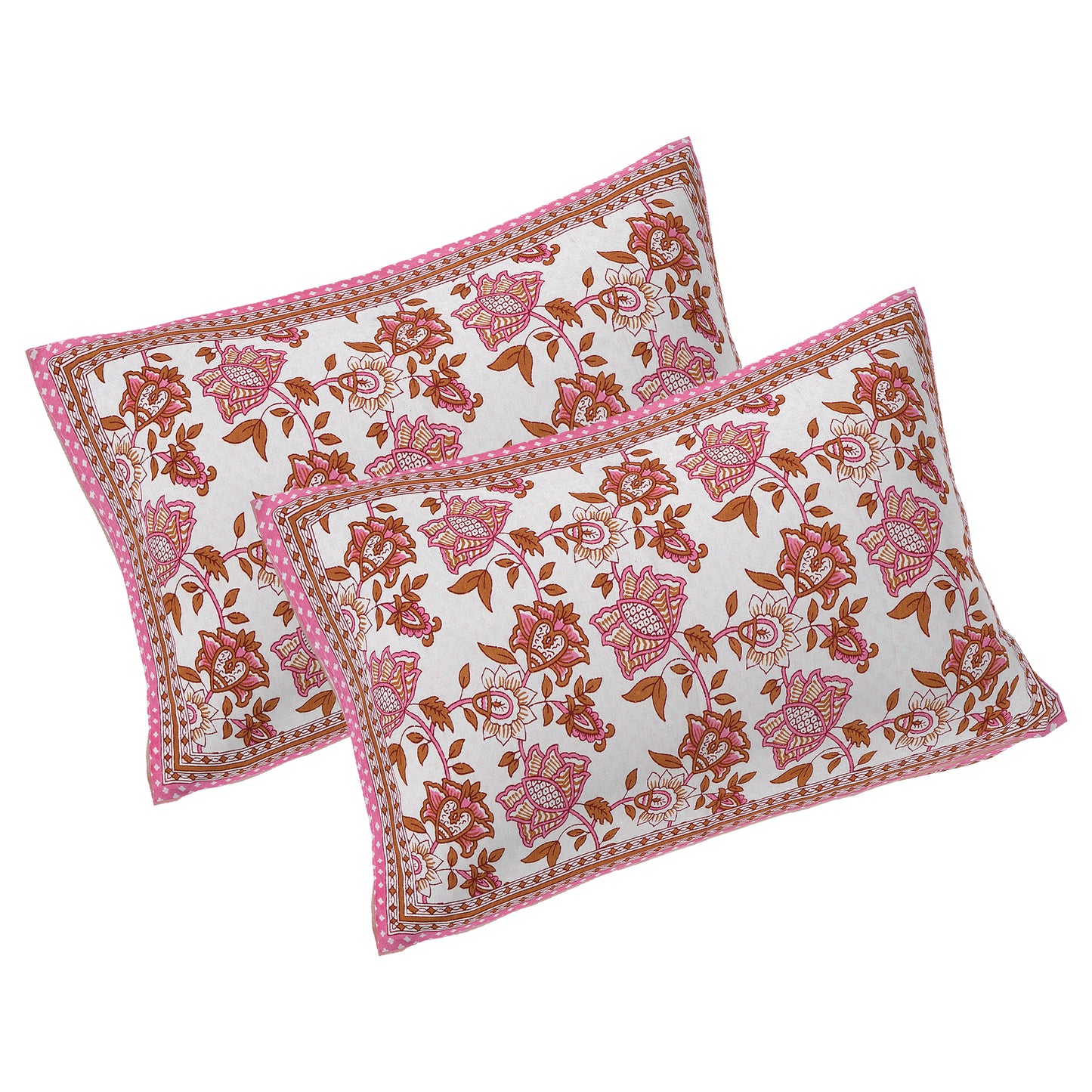 100% Cotton King Size Bedsheet with 2 Pillow Cover