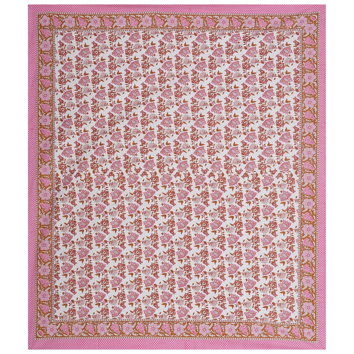 100% Cotton King Size Bedsheet with 2 Pillow Cover