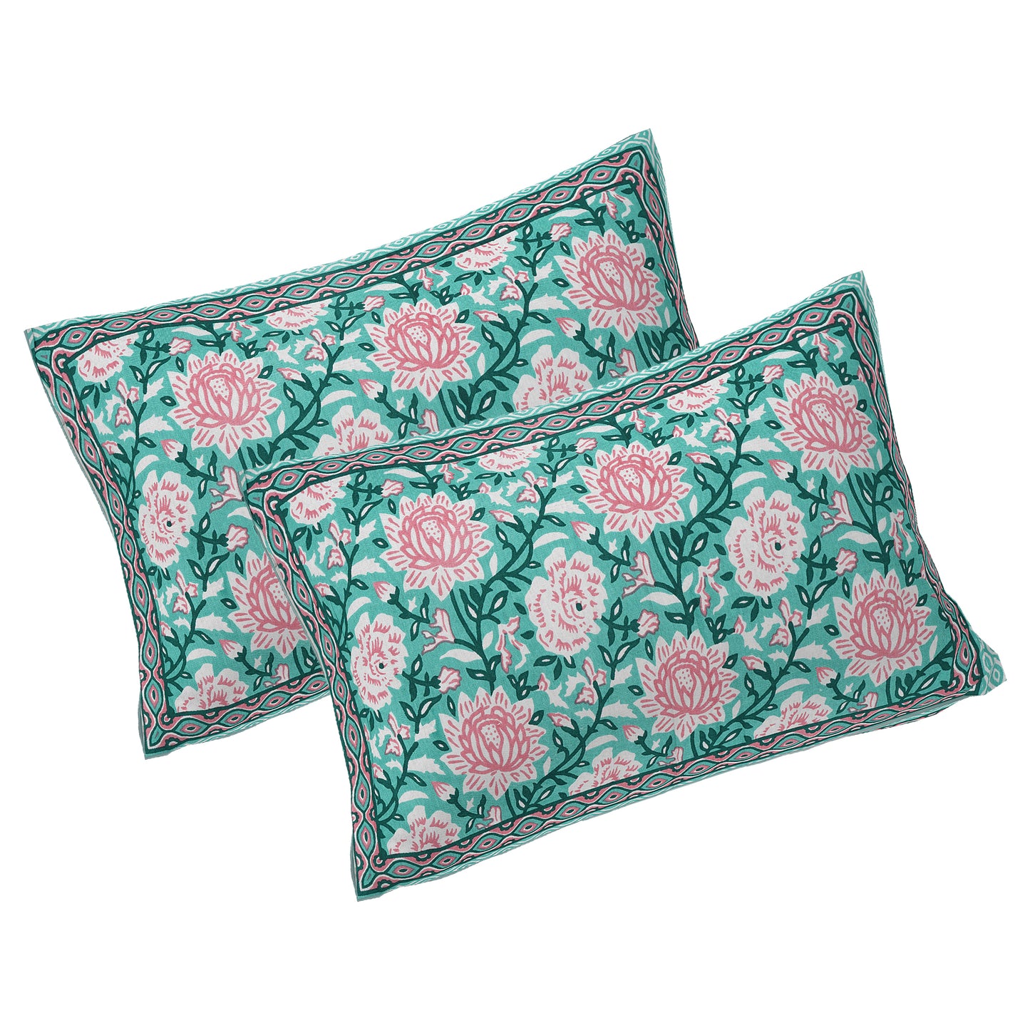 100% Cotton King Size Bedsheet with 2 Pillow Cover