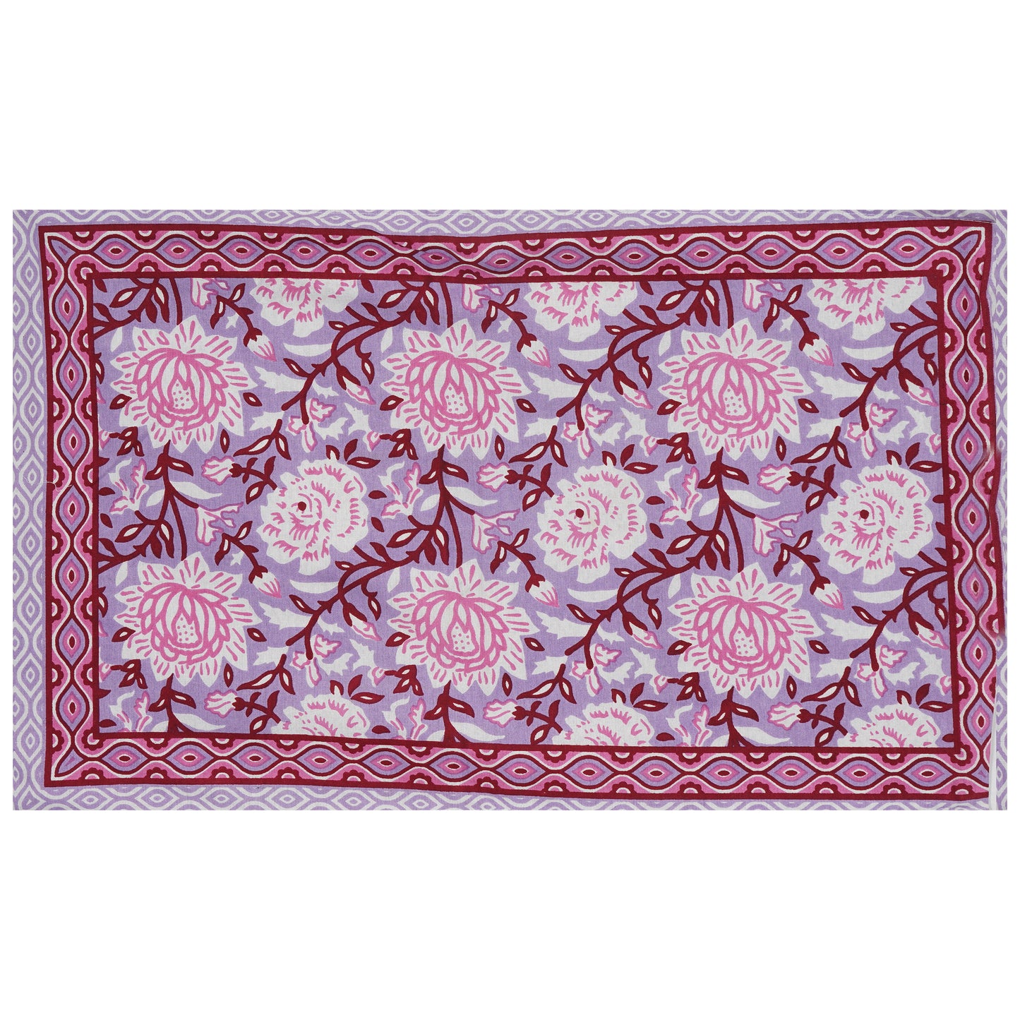 100% Cotton King Size Bedsheet with 2 Pillow Cover