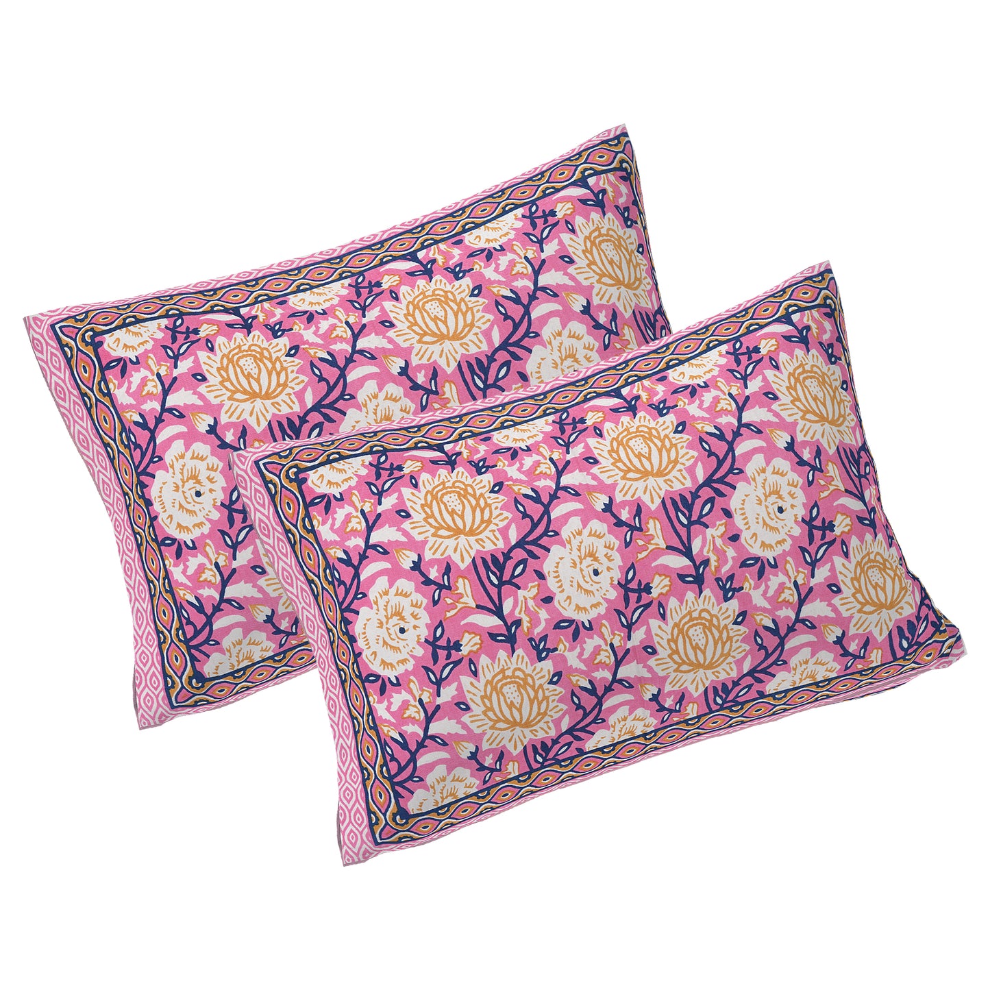 100% Cotton King Size Bedsheet with 2 Pillow Cover