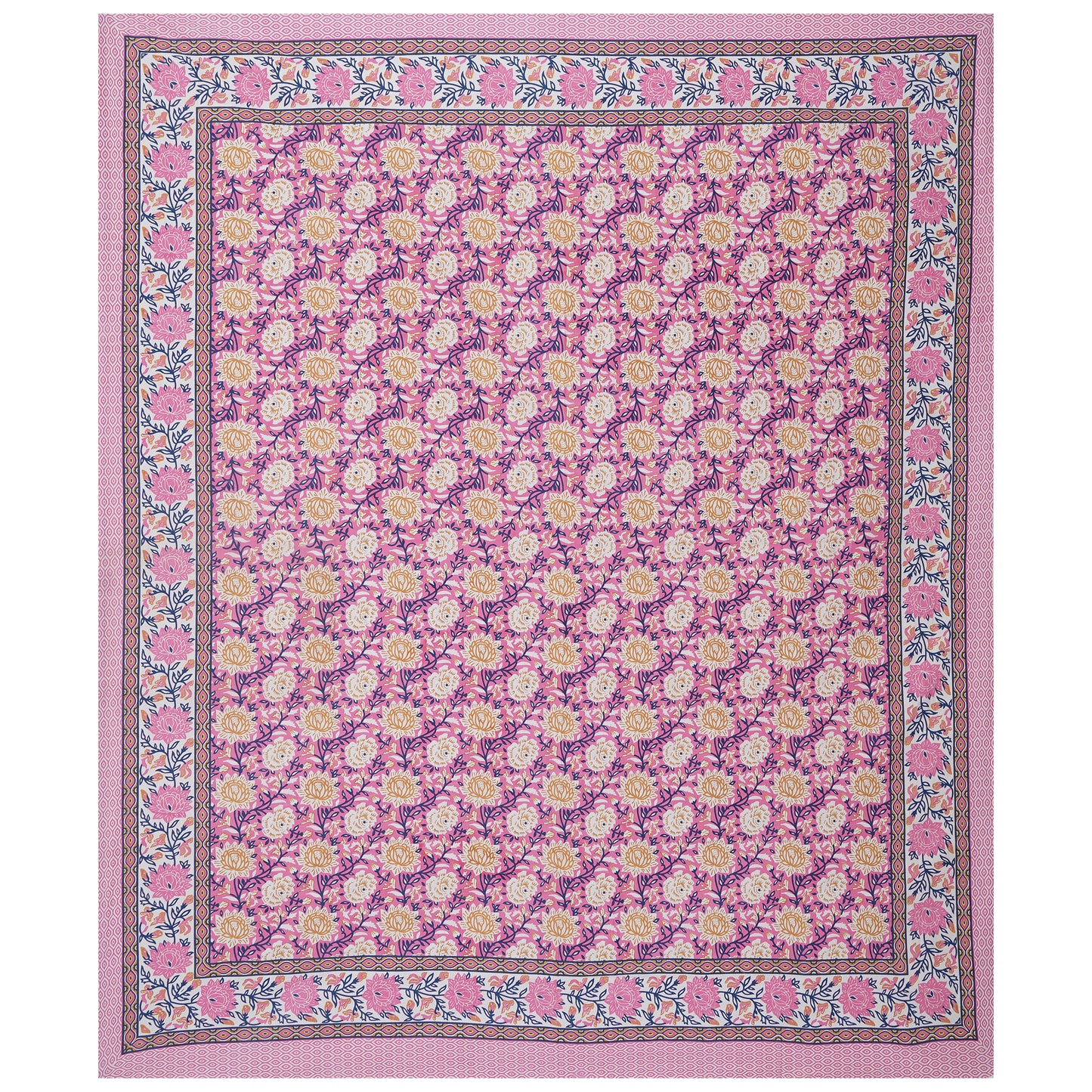 100% Cotton King Size Bedsheet with 2 Pillow Cover