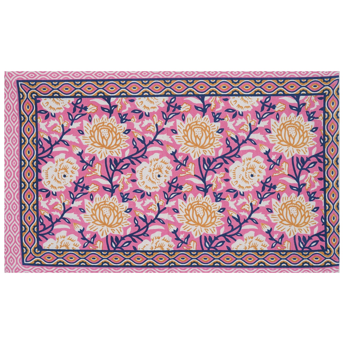 100% Cotton King Size Bedsheet with 2 Pillow Cover