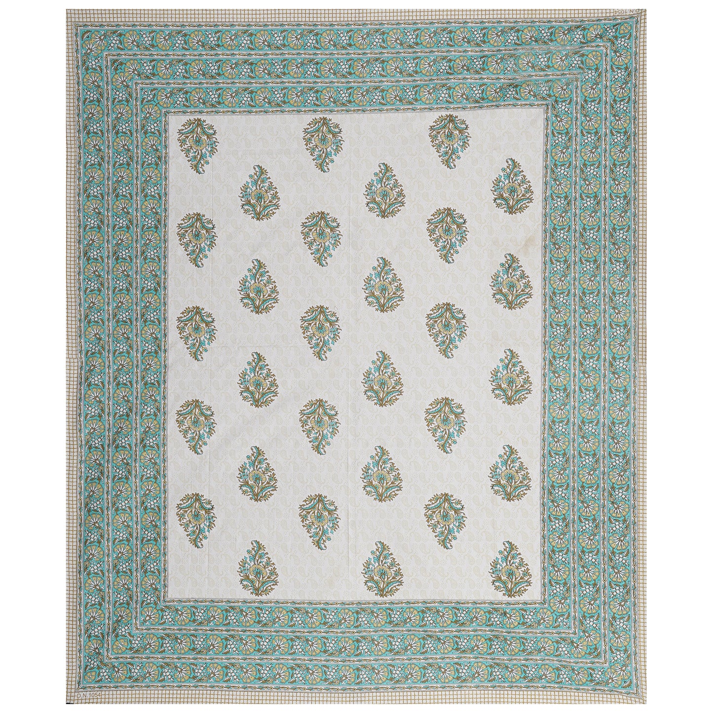100% Cotton King Size Bedsheet with 2 Pillow Cover