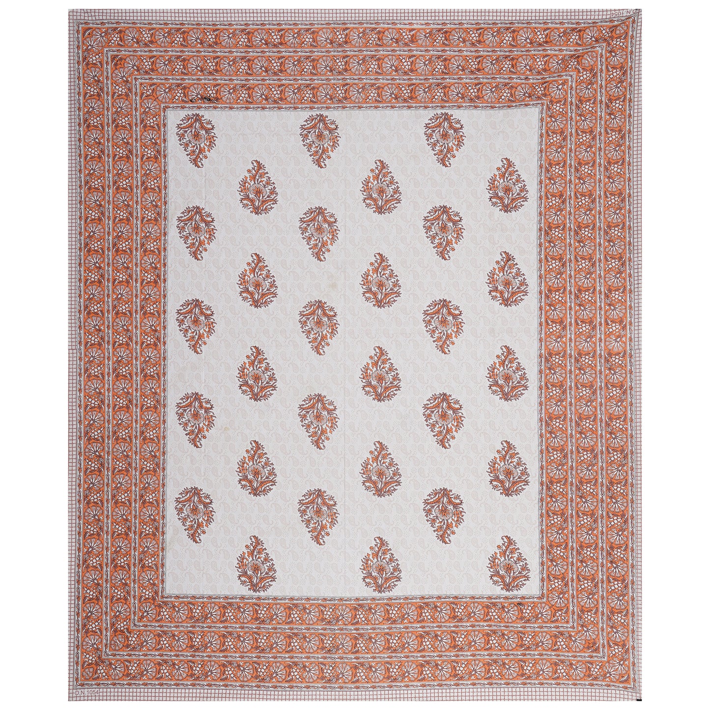 100% Cotton King Size Bedsheet with 2 Pillow Cover