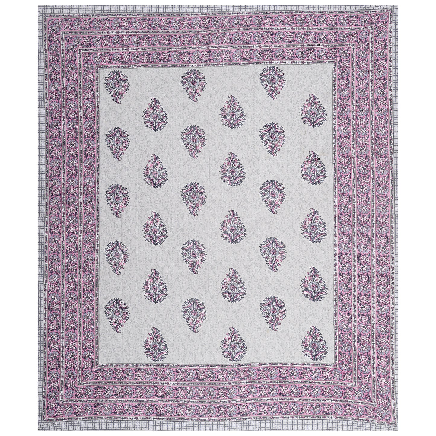 100% Cotton King Size Bedsheet with 2 Pillow Cover