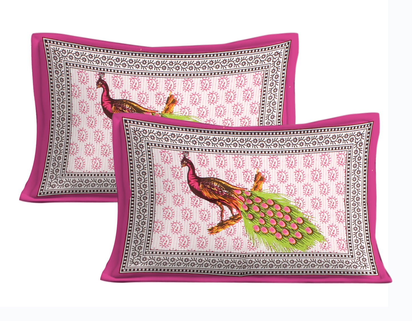 Trendy Bedsheet 100% Cotton Queen Size Bedsheet With 2 Pillow Cover Set