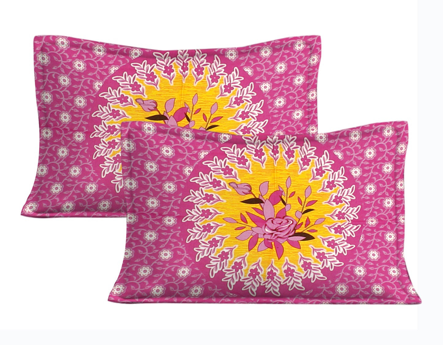 Trendy Bedsheet 100% Cotton Queen Size Bedsheet With 2 Pillow Cover Set