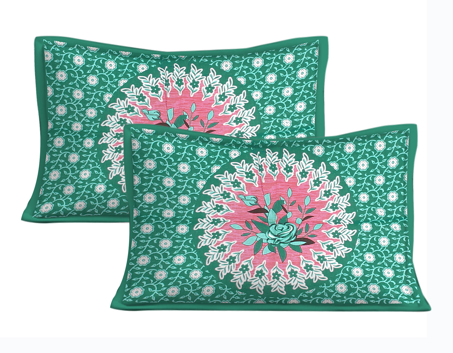 Trendy Bedsheet 100% Cotton Queen Size Bedsheet With 2 Pillow Cover Set