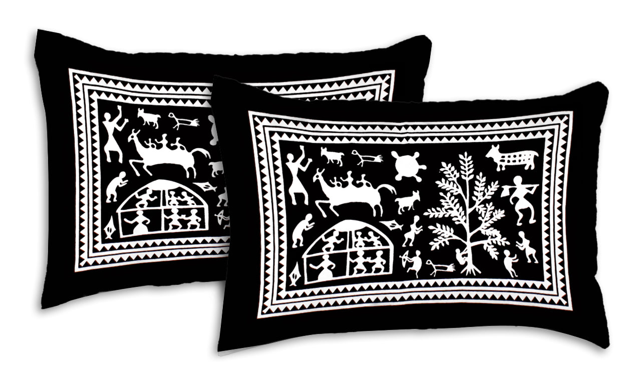 100% Cotton King Size Bedsheet with 2 Pillow Cover Set