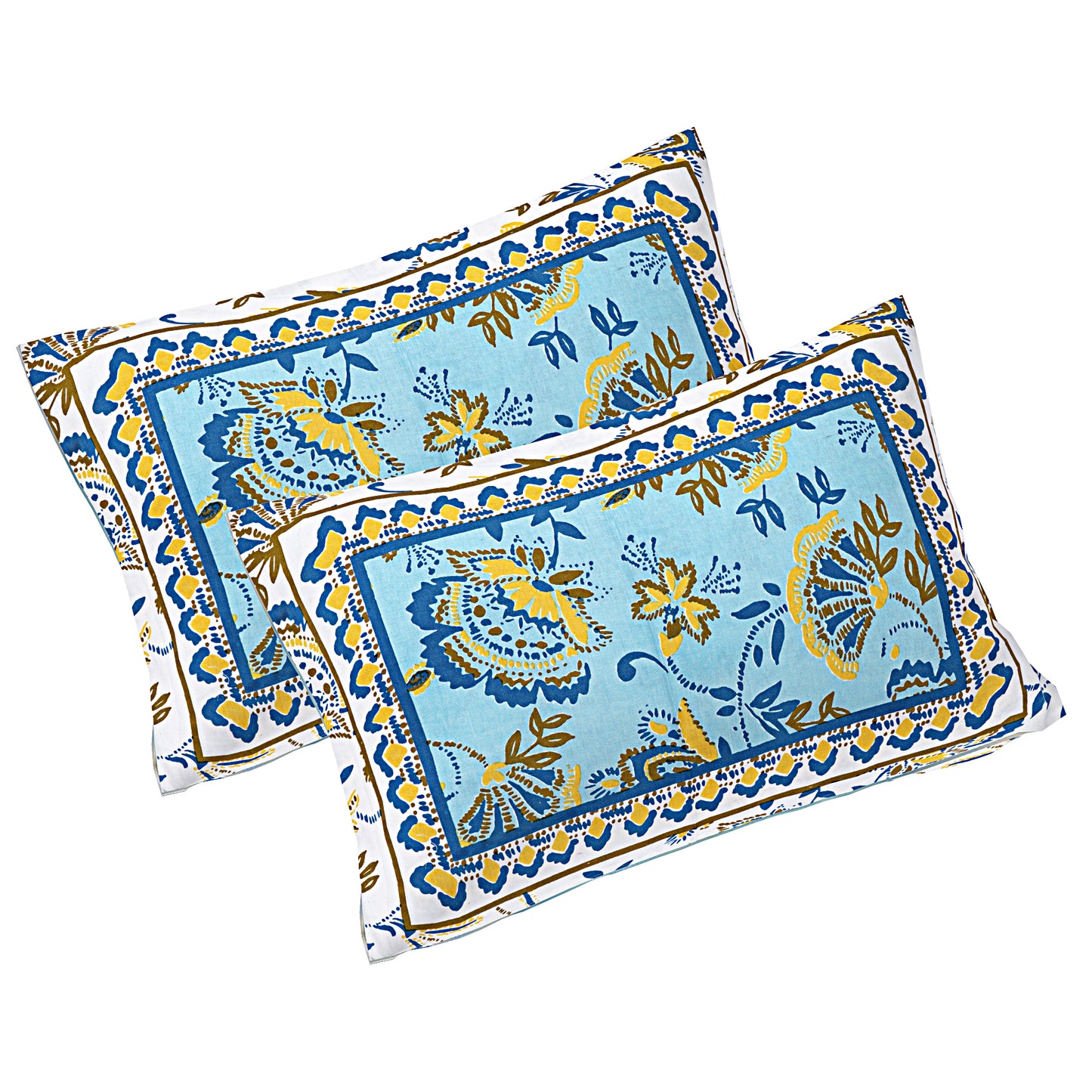 100% Cotton King Size Bedsheet with 2 Pillow Cover