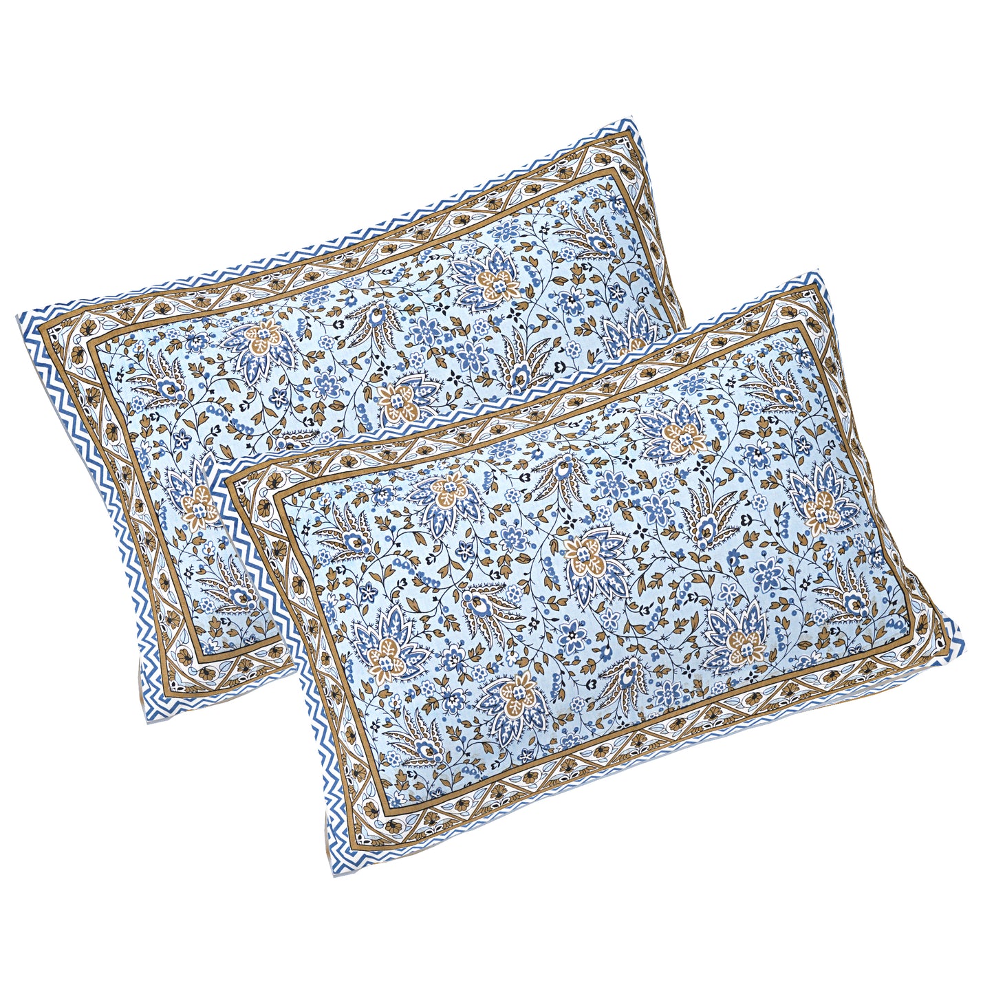 100% Cotton King Size Bedsheet with 2 Pillow Cover