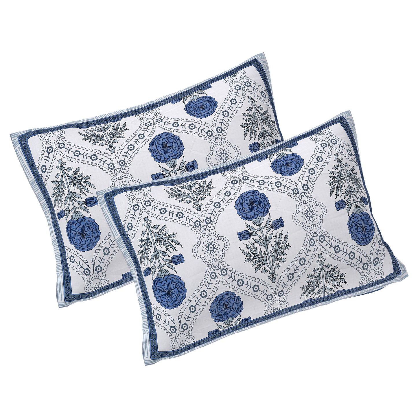 100% Cotton King Size Bedsheet with 2 Pillow Cover