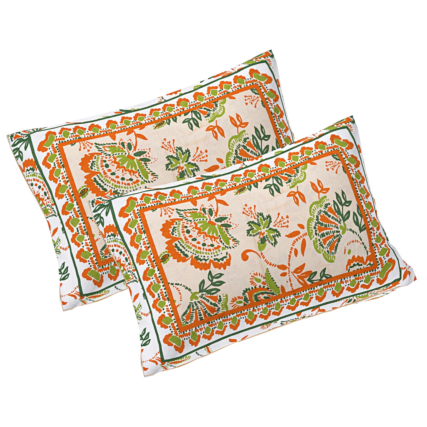 100% Cotton King Size Bedsheet with 2 Pillow Cover