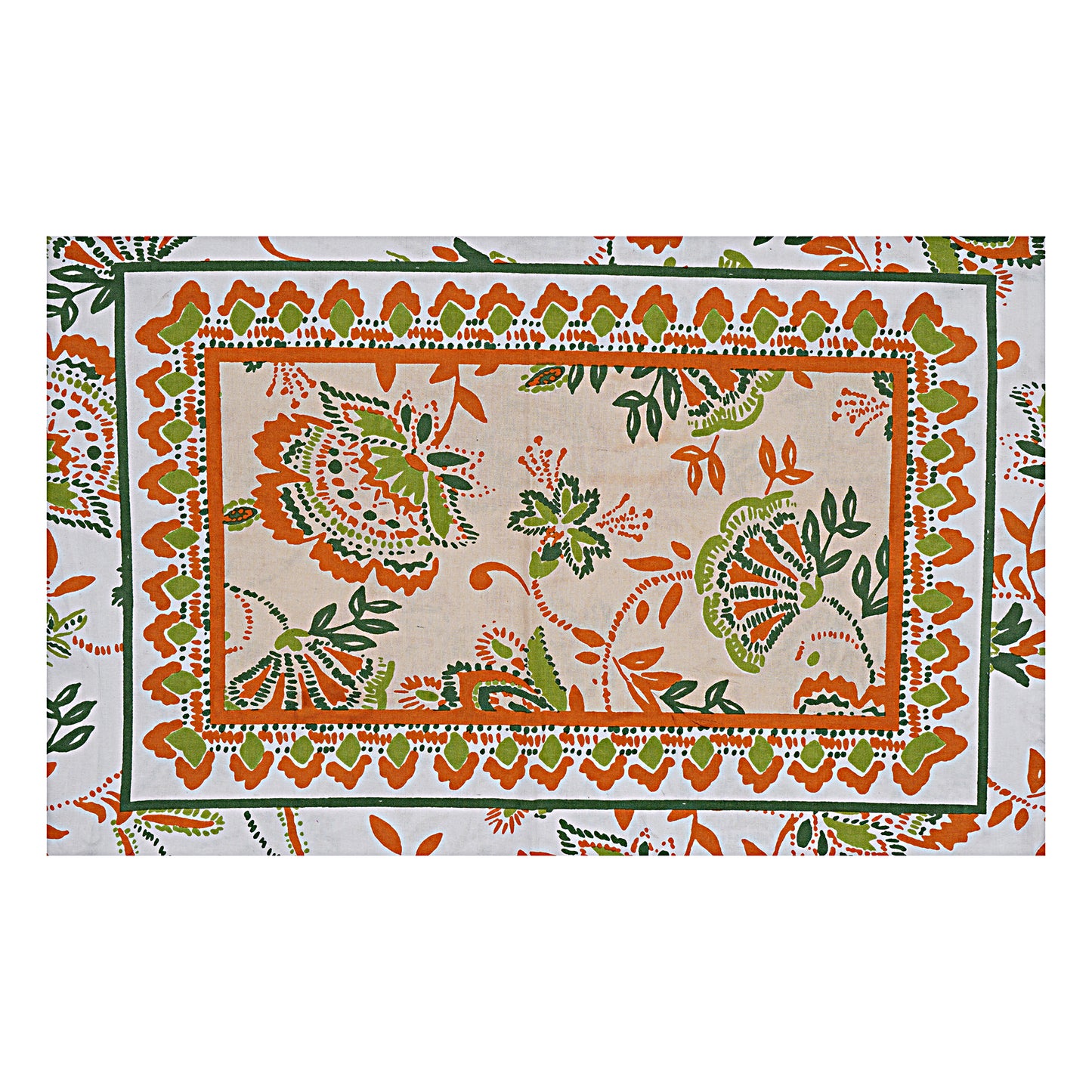 100% Cotton King Size Bedsheet with 2 Pillow Cover
