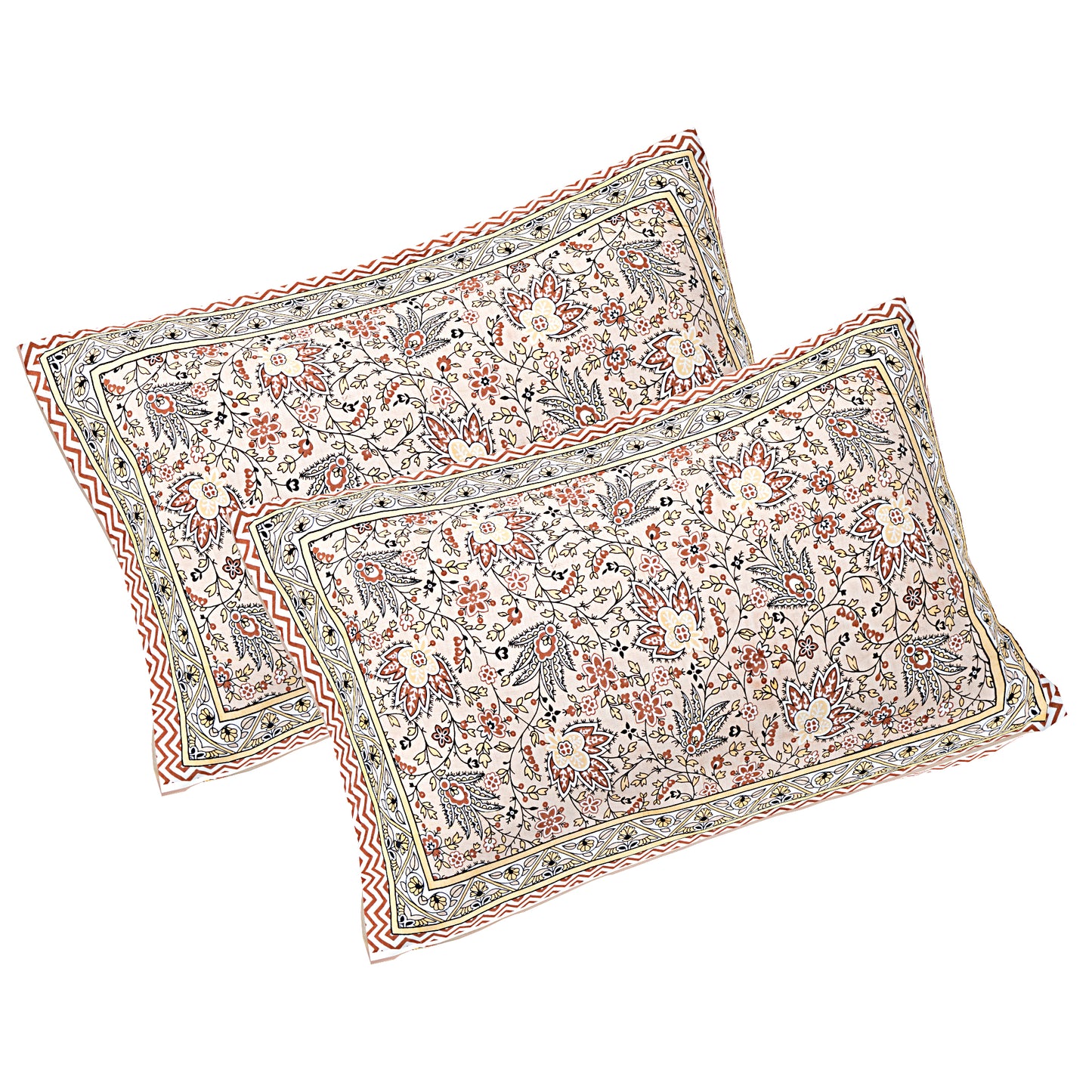 100% Cotton King Size Bedsheet with 2 Pillow Cover
