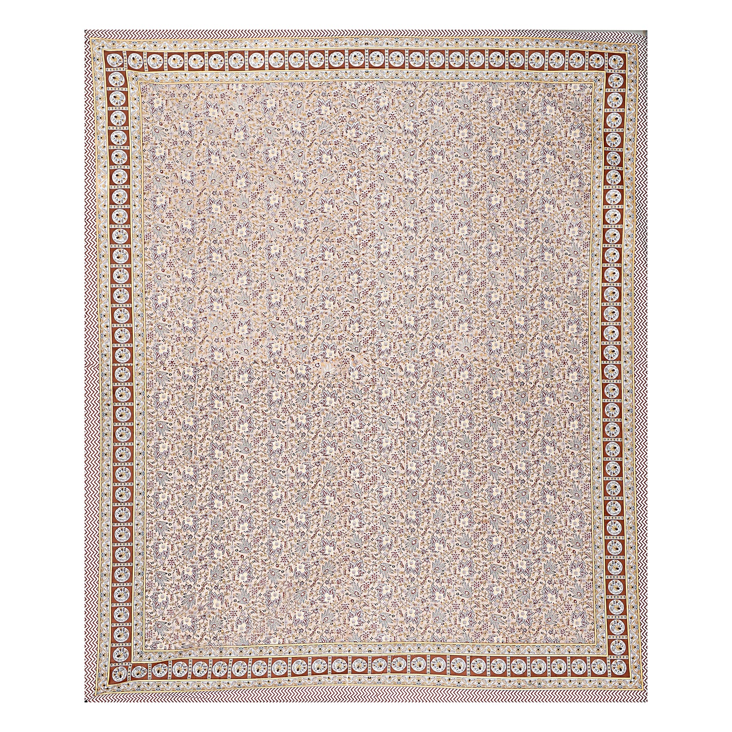 100% Cotton King Size Bedsheet with 2 Pillow Cover