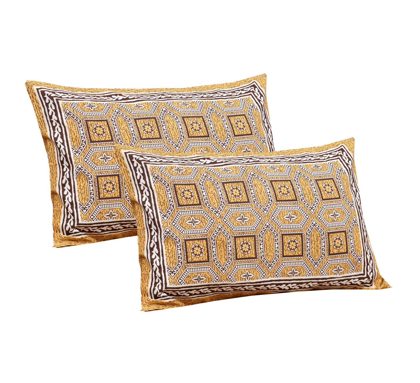 100% Cotton King Size Bedsheet with 2 Pillow Cover