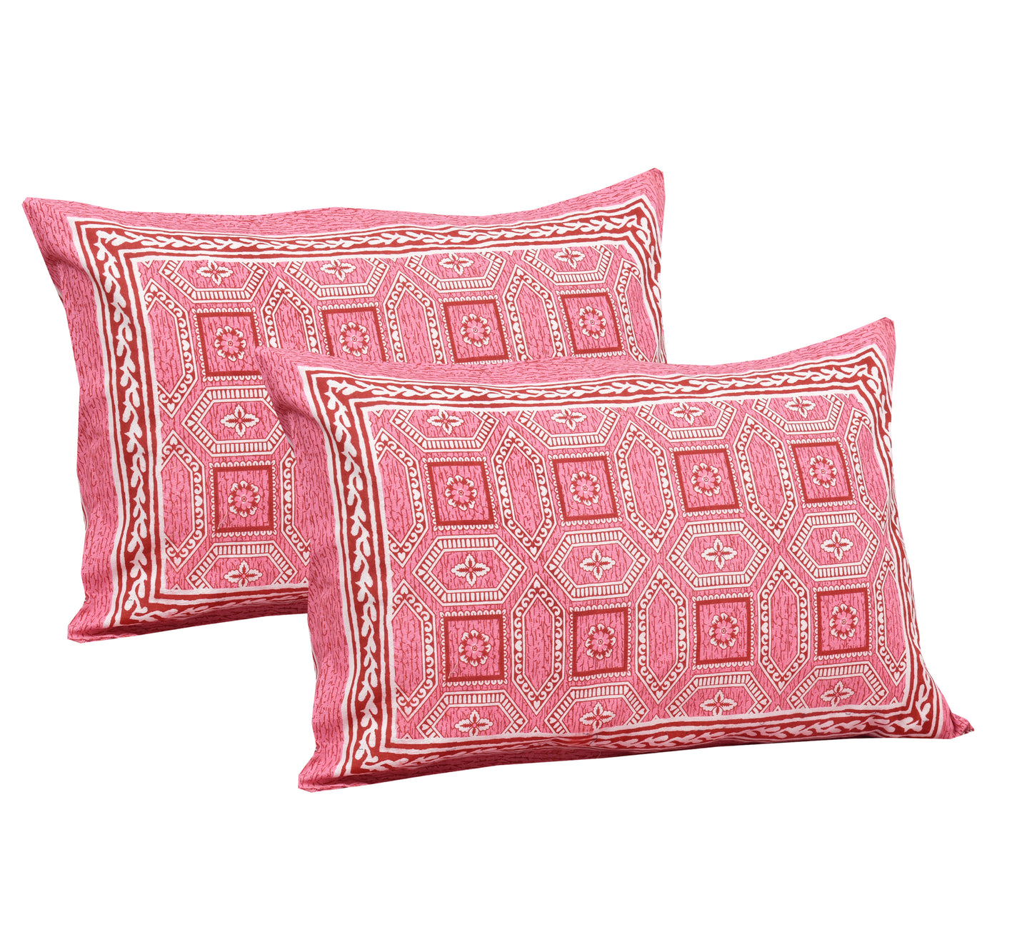 100% Cotton King Size Bedsheet with 2 Pillow Cover