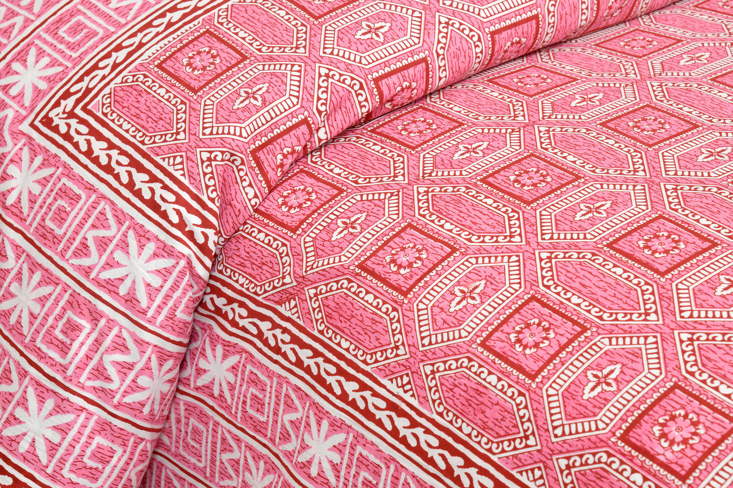 100% Cotton King Size Bedsheet with 2 Pillow Cover