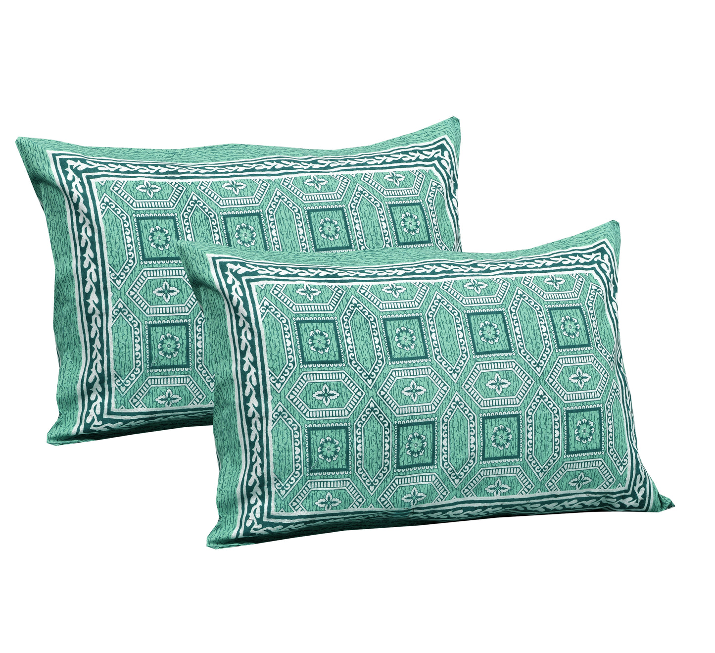 100% Cotton King Size Bedsheet with 2 Pillow Cover