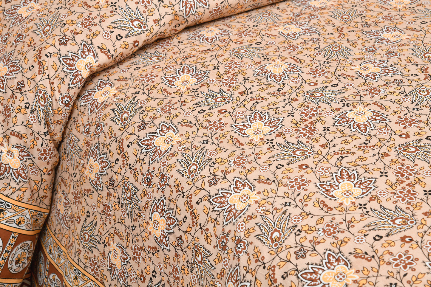 100% Cotton King Size Bedsheet with 2 Pillow Cover