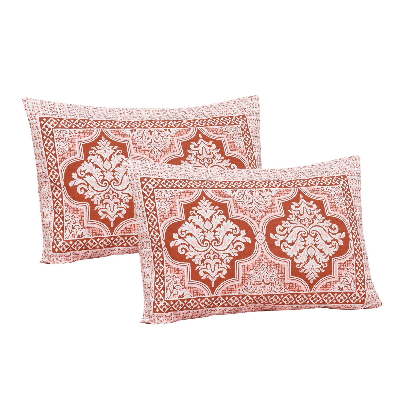 100% Cotton 1 Rajasthani Traditional King Size Bedsheet with 2 Pillow Cover