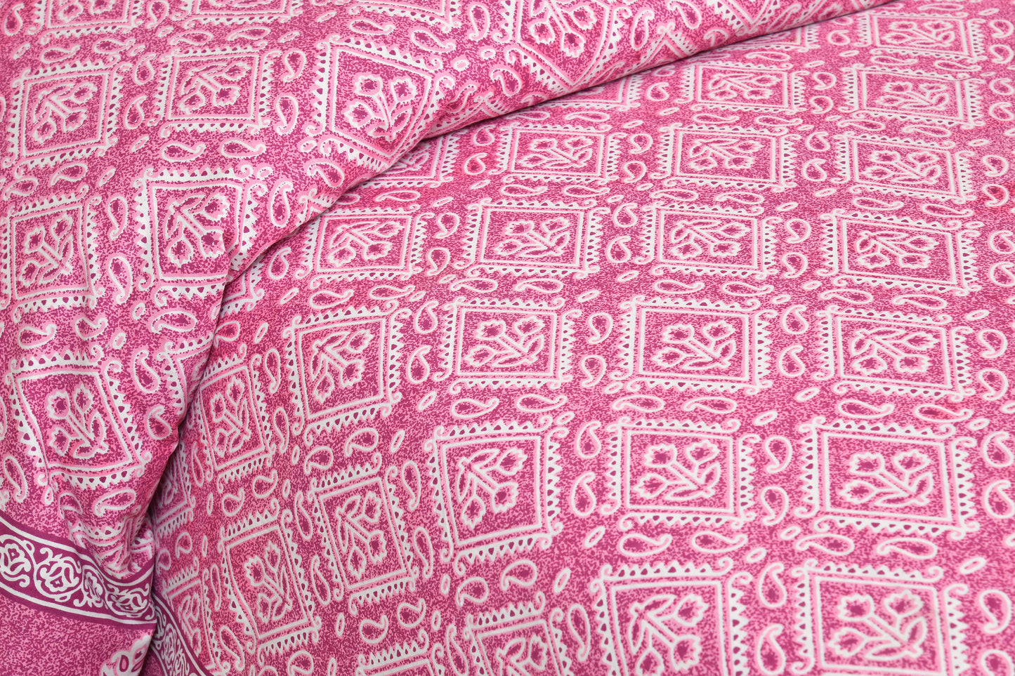 100% Cotton King Size Bedsheet with 2 Pillow Cover