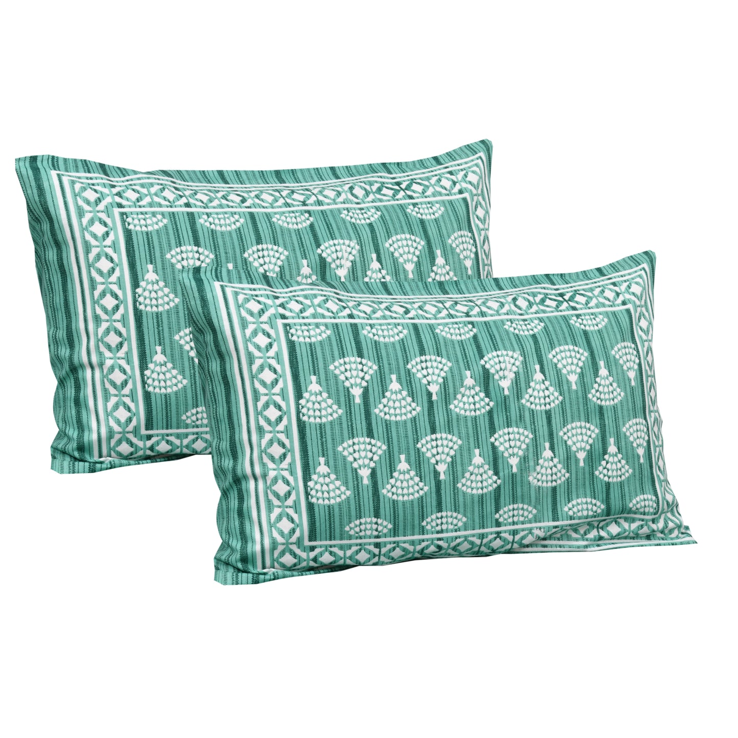 100% Cotton King Size Bedsheet with 2 Pillow Cover