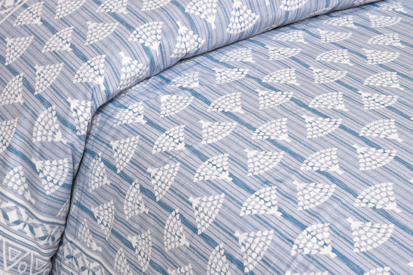 100% Cotton King Size Bedsheet with 2 Pillow Cover