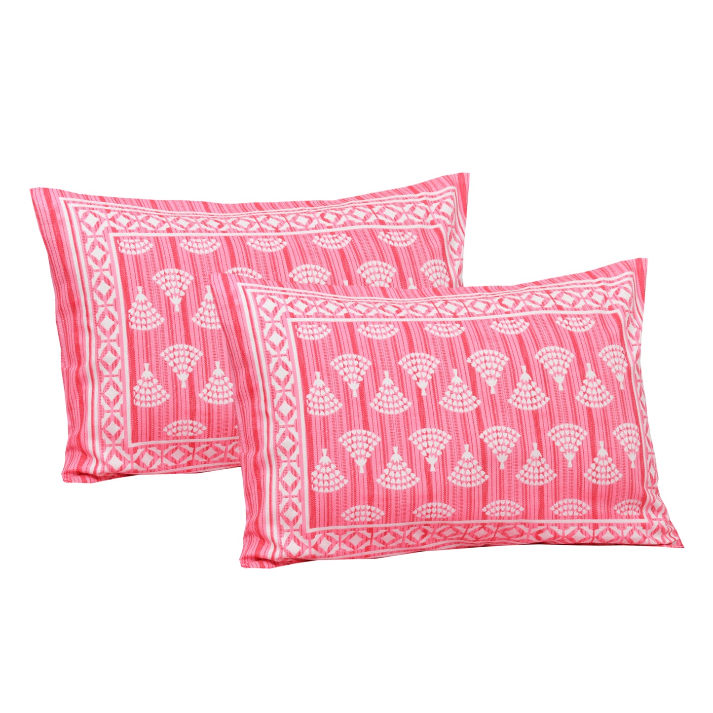 100% Cotton King Size Bedsheet with 2 Pillow Cover