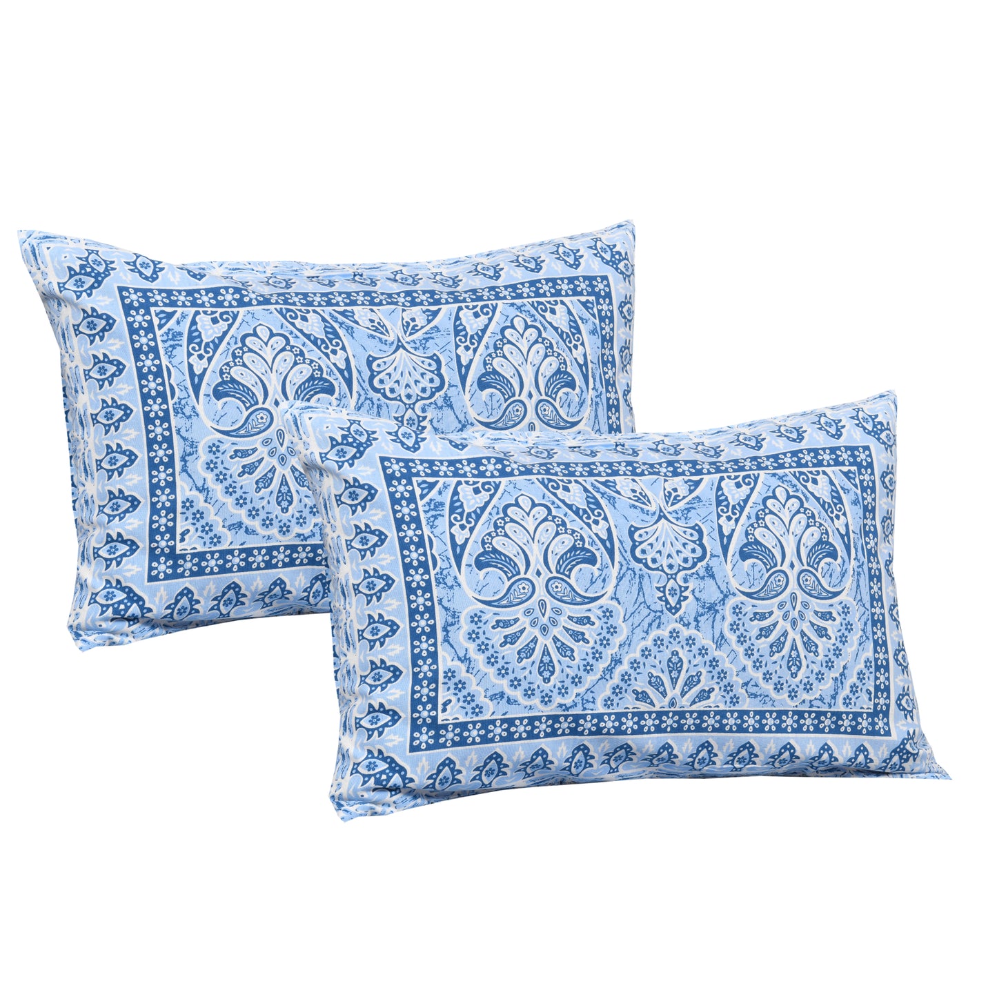 100% Cotton King Size Bedsheet with 2 Pillow Cover