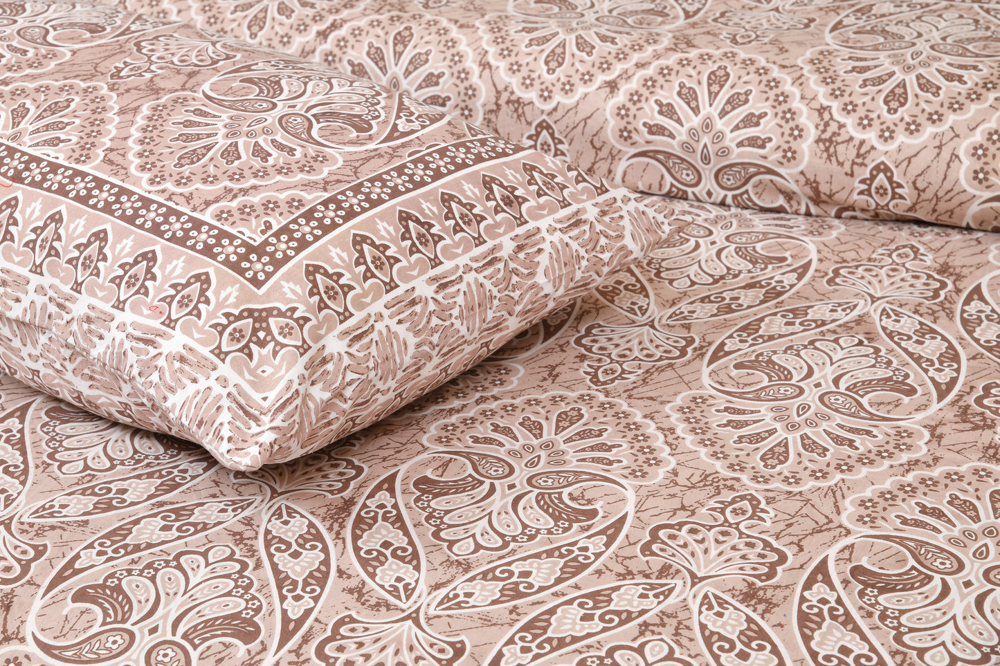 100% Cotton King Size Bedsheet with 2 Pillow Cover