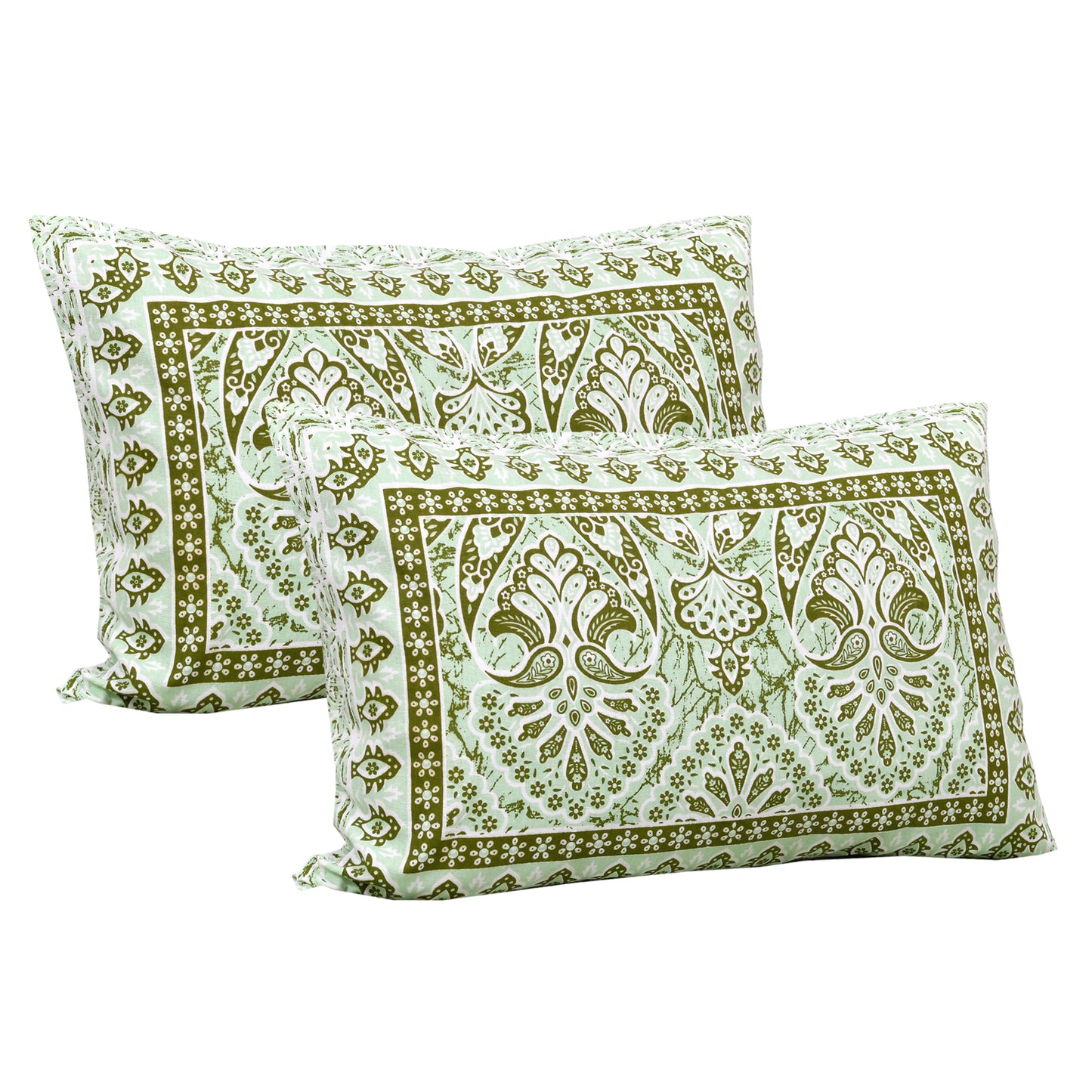 100% Cotton King Size Bedsheet with 2 Pillow Cover