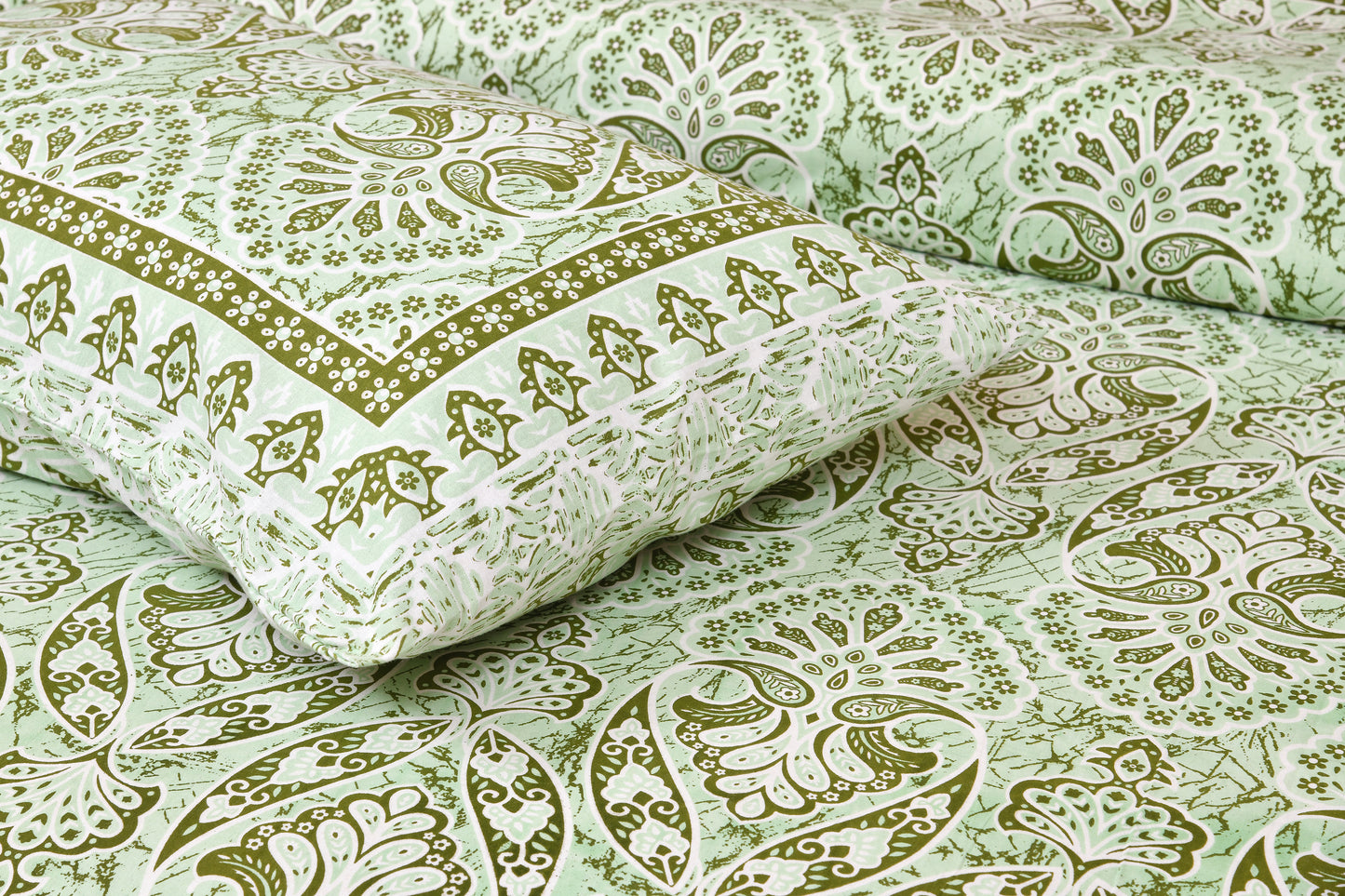 100% Cotton King Size Bedsheet with 2 Pillow Cover