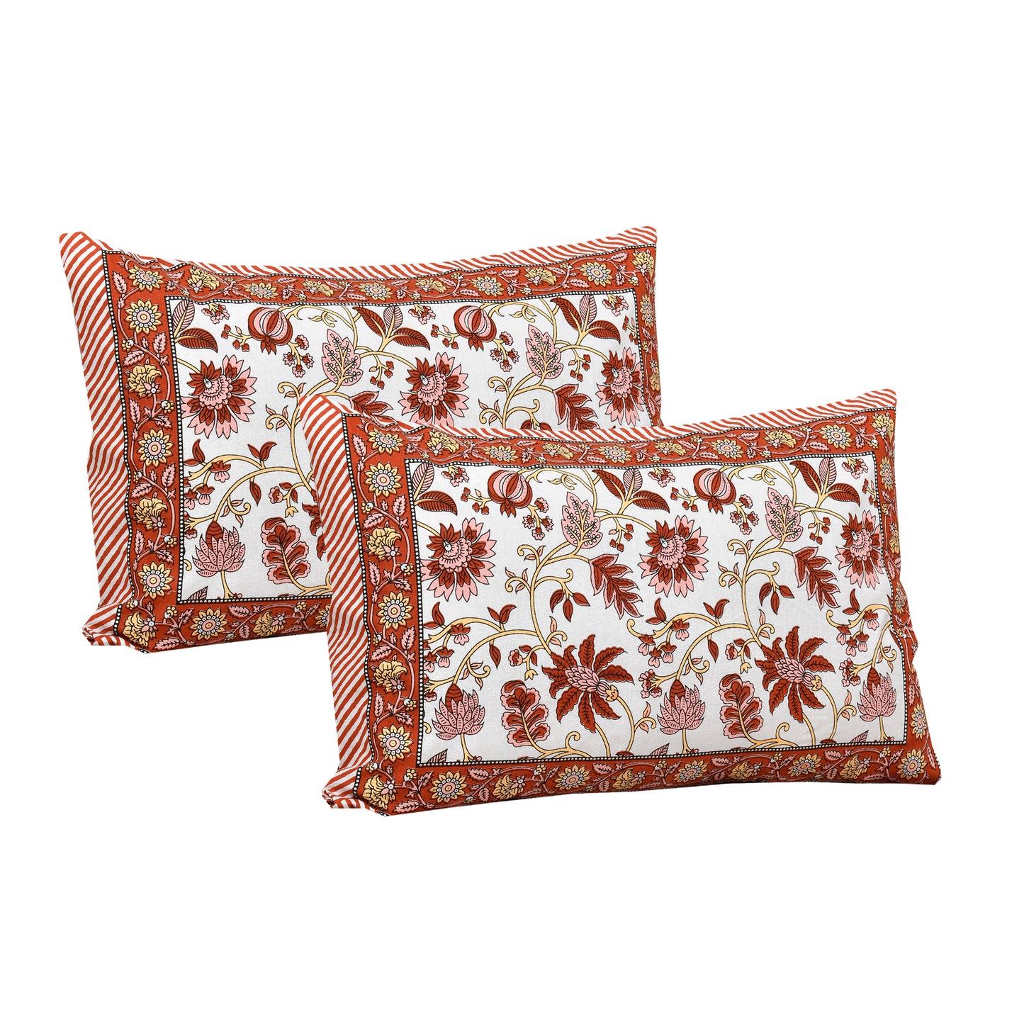 100% Cotton King Size Bedsheet with 2 Pillow Cover