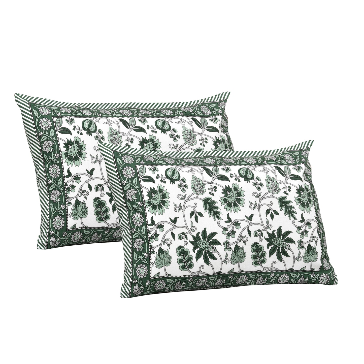 100% Cotton King Size Bedsheet with 2 Pillow Cover