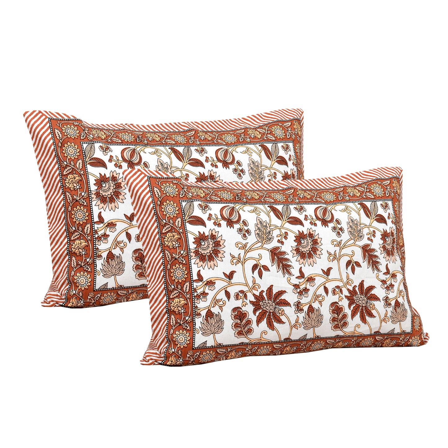100% Cotton King Size Bedsheet with 2 Pillow Cover