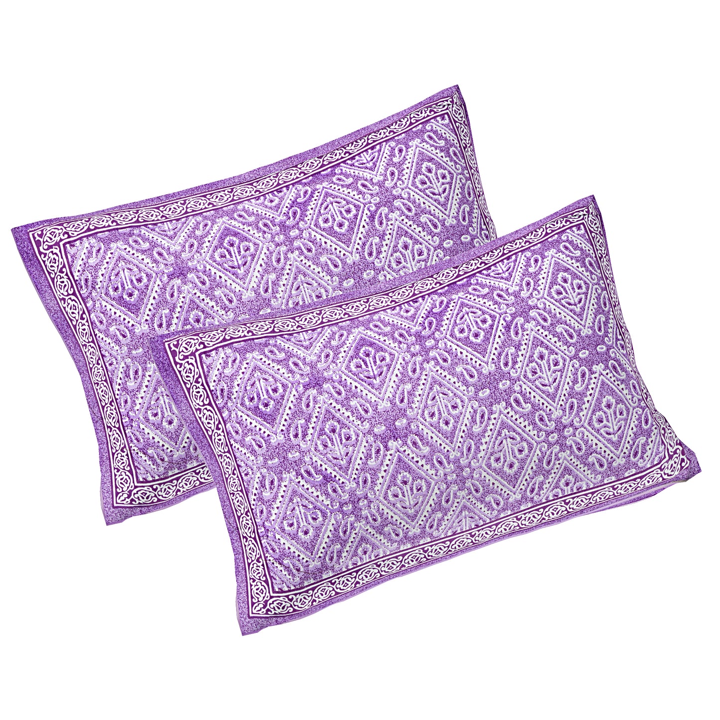 100% Cotton King Size Bedsheet with 2 Pillow Cover