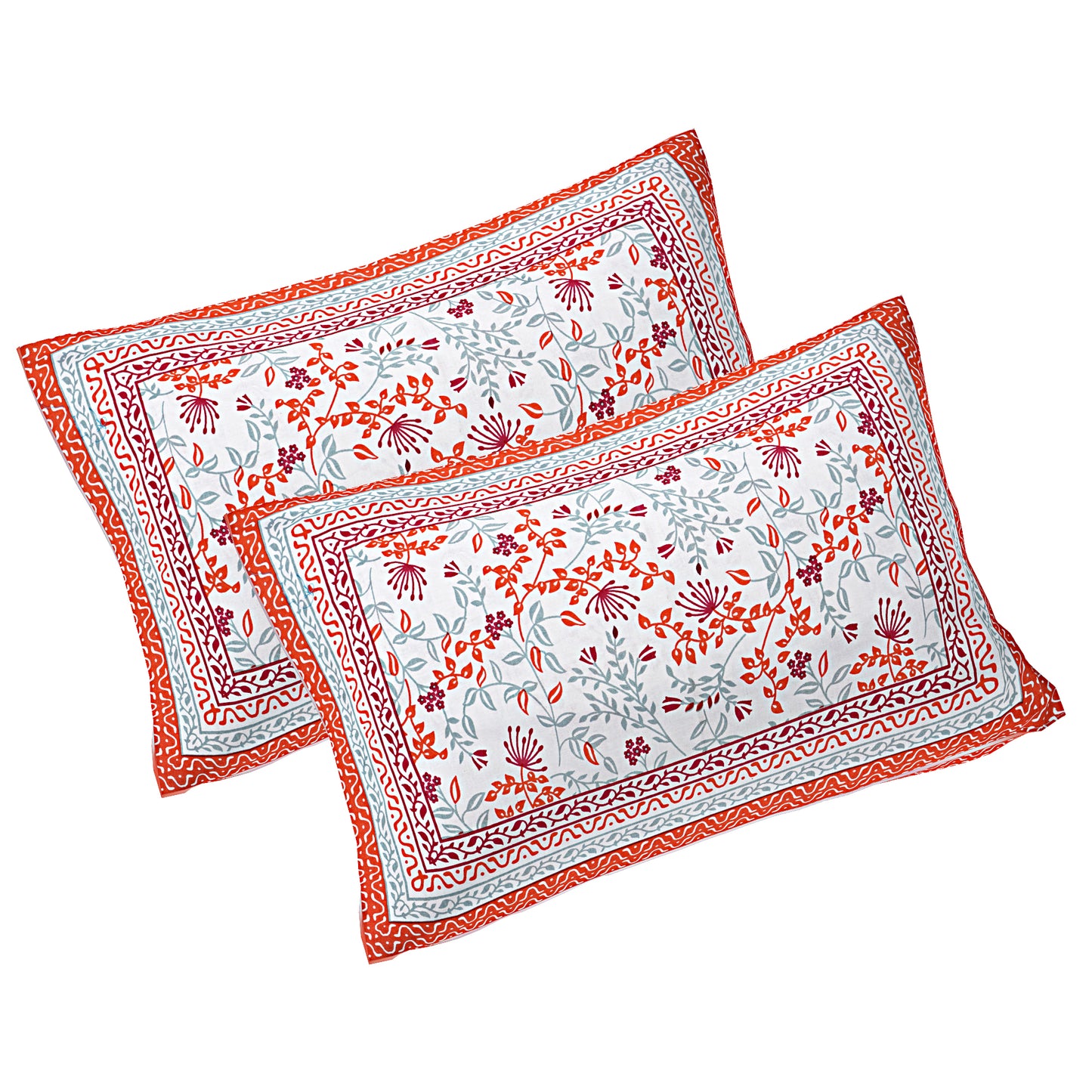 100% Cotton King Size Bedsheet with 2 Pillow Cover