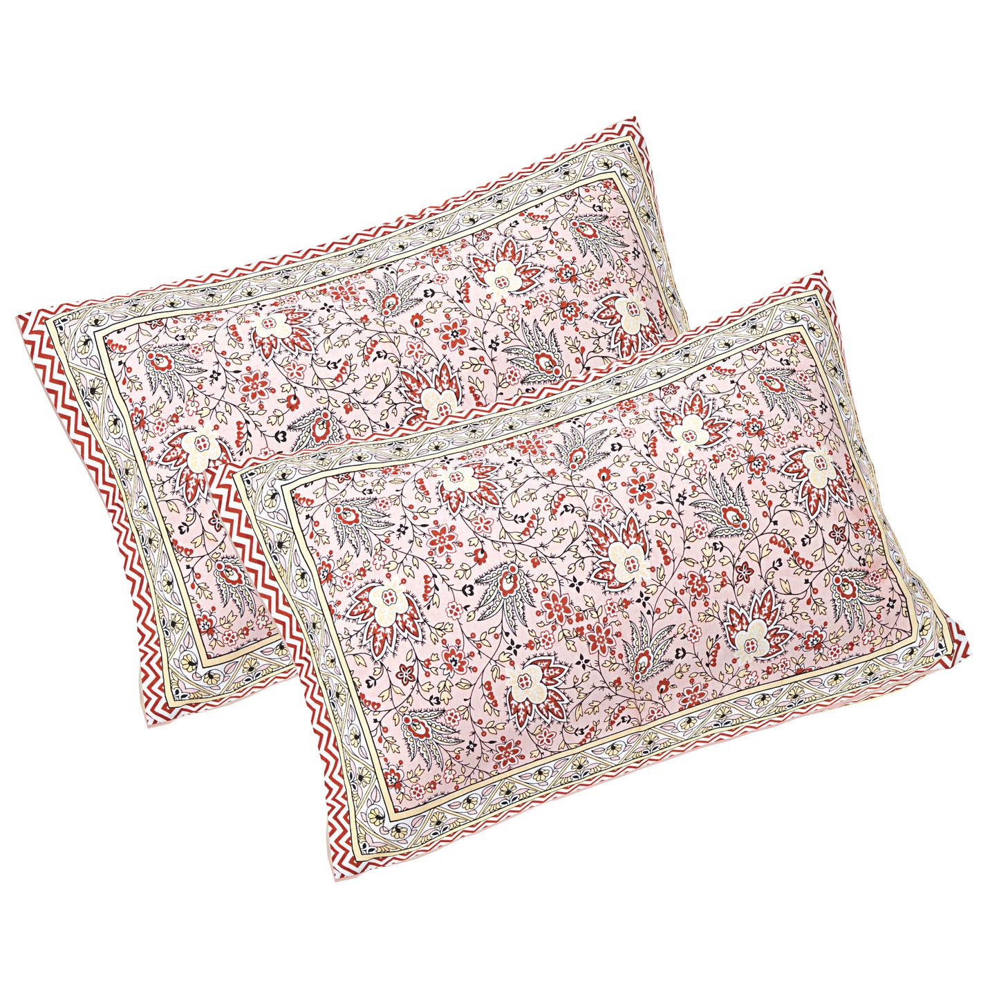 100% Cotton King Size Bedsheet with 2 Pillow Cover