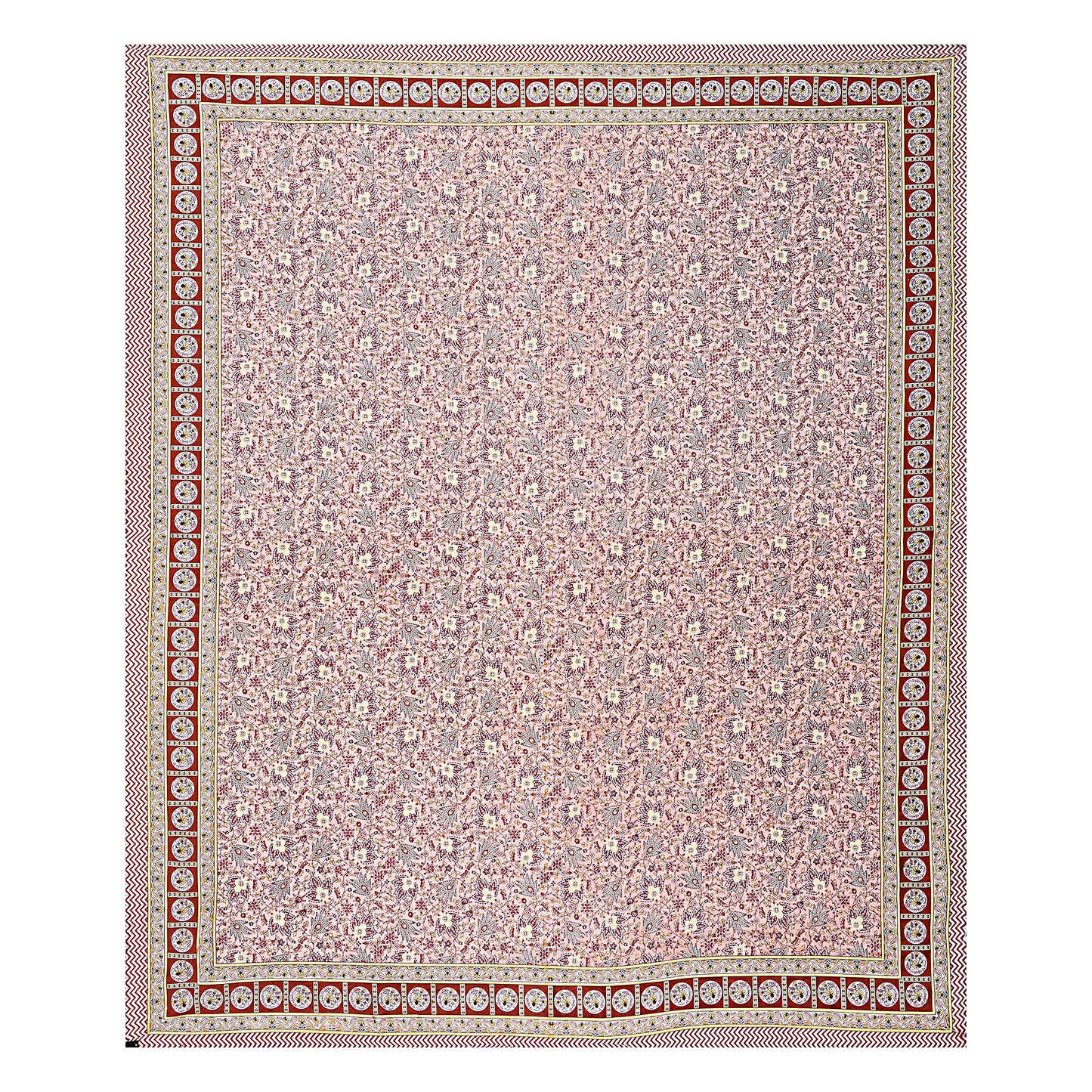 100% Cotton King Size Bedsheet with 2 Pillow Cover