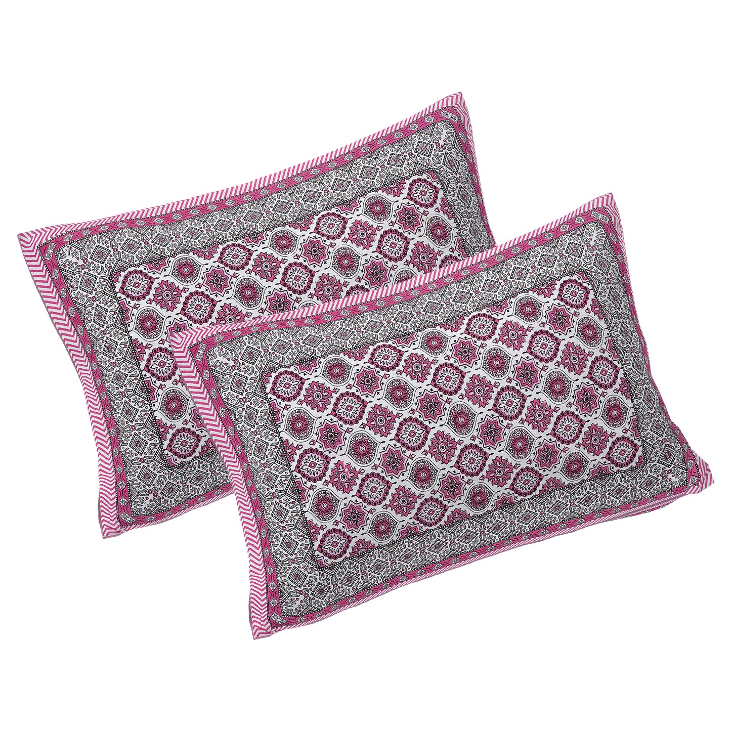 100% Cotton King Size Bedsheet with 2 Pillow Cover