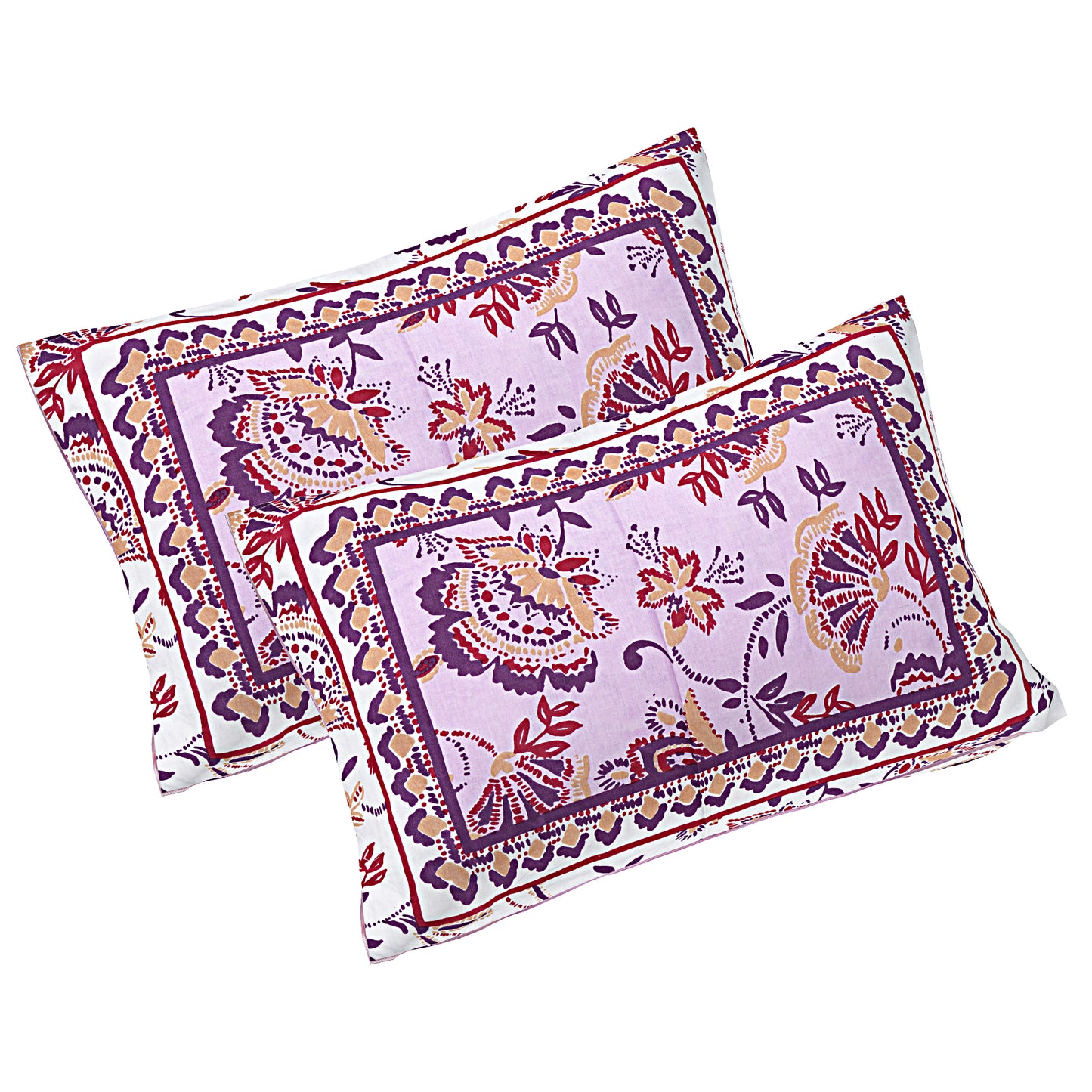 100% Cotton King Size Bedsheet with 2 Pillow Cover