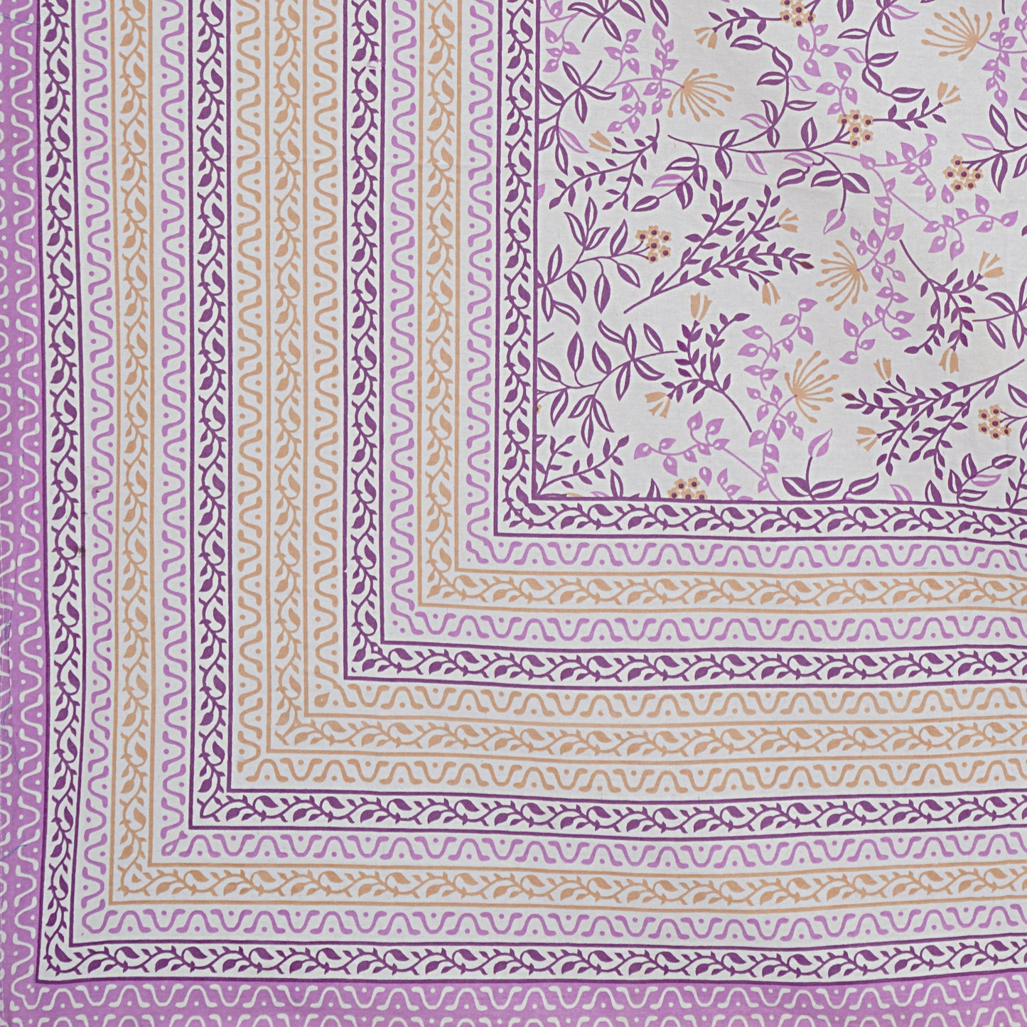 100% Cotton King Size Bedsheet with 2 Pillow Cover
