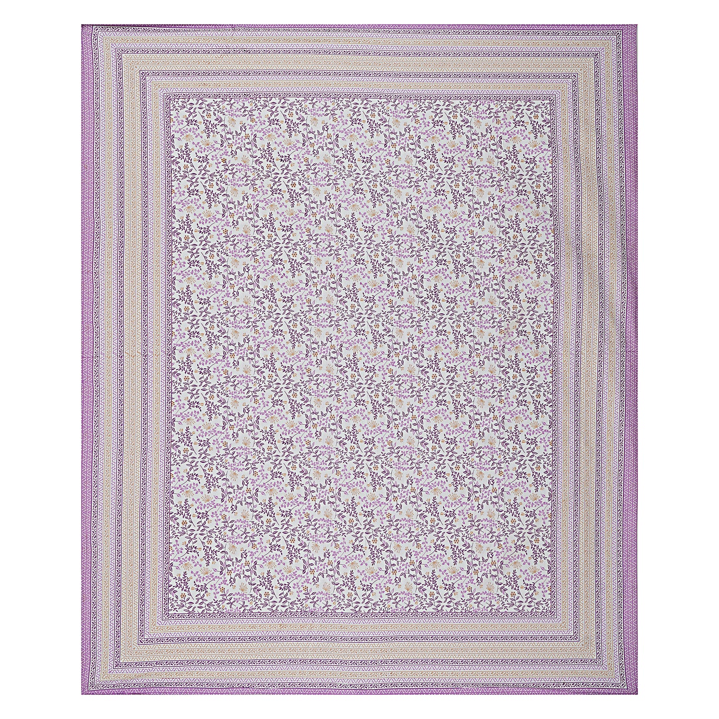 100% Cotton King Size Bedsheet with 2 Pillow Cover
